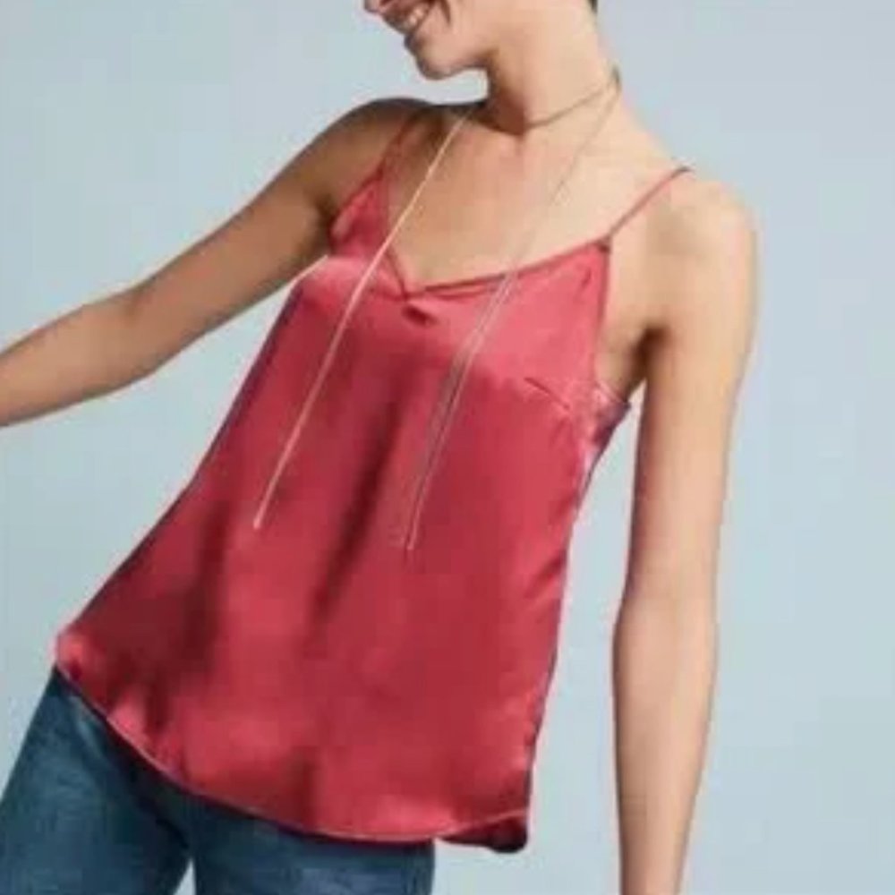Anthropologie 100% Silk Tank